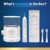 Waterpik Sonic-Fusion 2.0 Professional Flossing Electric Toothbrush with Water Flosser Combo In One, White SF-04, Packaging May Vary