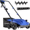 Westinghouse 13-Inch 12 Amp 2-in-1 Corded Lawn Electric Dethatcher and Scarifier with 8 Gallon Thatch Collection Bag, 4-Position Depth Adjustment, Foldable Handle, for Lawn, Yard and Grass