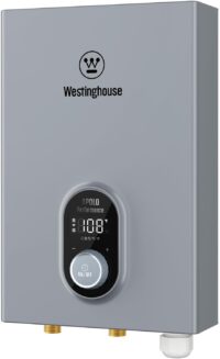 Westinghouse 14kW 240V Smart WiFi Tankless Water Heater Electric, Compatible with Alexa & Google Home, ETL Certified, IPX4, Gray - Upgrade (APOLO-2.0)