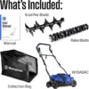 Westinghouse 16-Inch 15 Amp 2-in-1 Corded Lawn Electric Dethatcher and Scarifier with 14.5 Gallon Thatch Collection Bag, 5-Position Depth Adjustment, Foldable Handle, for Lawn, Yard and Grass Westinghouse 16-Inch 15 Amp 2-in-1 Corded Lawn Electric Dethatcher and Scarifier with 14.5 Gallon Thatch Collection Bag, 5-Position Depth Adjustment, Foldable Handle, for Lawn, Yard and Grass