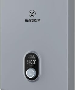 Westinghouse 18kW 240V Tankless Water Heater Electric, Up to 4.2 GPM, WiFi Control Compatible with Alexa & Google Home, ETL, IPX4, Apolo 2.0 Gray.