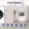 Westinghouse Apolo Mini 6.5kW Tankless Water Heater Electric, 240V Instant Hot Water, Smart WiFi Control, Compatible with Alexa & Google Home, Deep Blue Westinghouse Apolo Mini 6.5kW Tankless Water Heater Electric, 240V Instant Hot Water, Smart WiFi Control, Compatible with Alexa & Google Home, Deep Blue