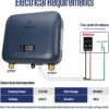 Westinghouse Apolo Mini 6.5kW Tankless Water Heater Electric, 240V Instant Hot Water, Smart WiFi Control, Compatible with Alexa & Google Home, Deep Blue Westinghouse Apolo Mini 6.5kW Tankless Water Heater Electric, 240V Instant Hot Water, Smart WiFi Control, Compatible with Alexa & Google Home, Deep Blue