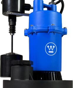 Westinghouse - Sump Pump with Integrated Vertical Float Switch - 1/2 HP Up to 4,100 Gallons Per Hour - Heavy Duty Basement Sump Pump Submersible