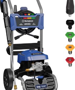 Westinghouse WPX2300e Electric Pressure Washer, 2300 Max PSI and 1.76 Max GPM, Induction Motor, Onboard Soap Tank, Spray Gun and Wand, 5 Nozzle Set, for Cars/Fences/Driveways/Homes/Patios/Furniture