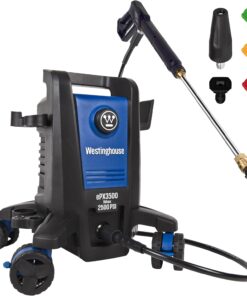 Westinghouse ePX3500 Electric Pressure Washer, 2500 Max PSI 1.76 Max GPM with Anti-Tipping Technology, Onboard Soap Tank, Pro-Style Steel Wand, 5-Nozzle Set, for Cars/Fences/Driveways/Home/Patios