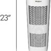 Whirlpool WPT80P Whispure True Hepa Air Purifier, Activated Carbon Advanced Anti-Bacteria, Ideal for Wildfire, Allergies, Odors, Pet Dander, Mold, Smoke and Germs, Large, White
