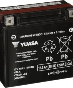 Yuasa YUAM320BS YTX20L-BS Maintenance Free AGM Battery with Acid pack
