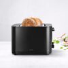 ZWILLING Enfinigy, 2-Slice Toaster, Extra Wide 1.5" Slots for Bagels and Toast, Black
