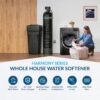 Aquasure Harmony Series 30,000 Grains Whole House Water Softener with High Performance Automatic Digital Metered Control Head | Reduces Hardness and Improves Water Quality | for 1-2 bathrooms
