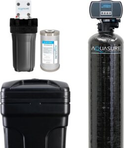 Aquasure Harmony Series 50,000 Grains Whole House Water Softener with High Performance Automatic Digital Metered Control Head | Reduces Hardness & Minerals | Improve Water Quality | for 4-6 Bathrooms