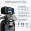 Aquasure Harmony Series 50,000 Grains Whole House Water Softener with High Performance Automatic Digital Metered Control Head | Reduces Hardness & Minerals | Improve Water Quality | for 4-6 Bathrooms
