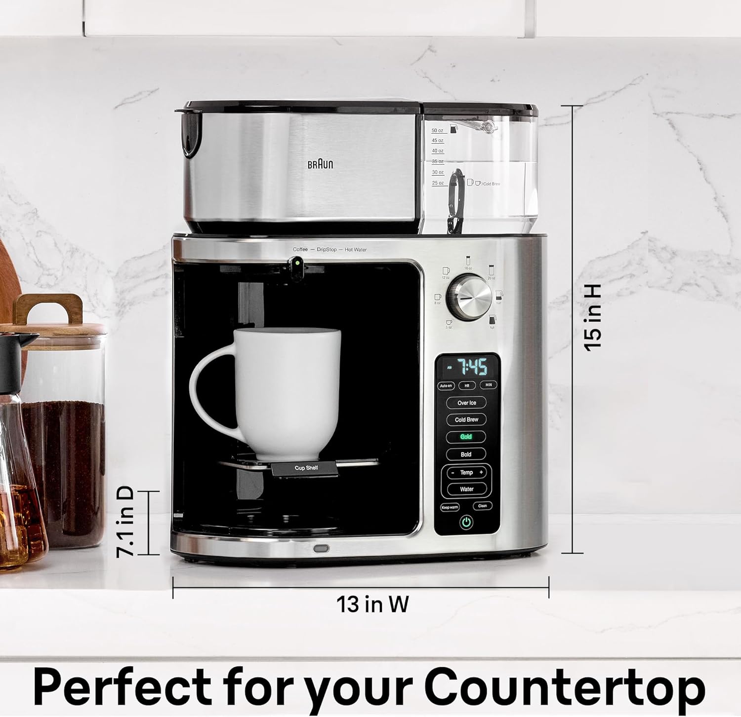Braun MultiServe Plus 10-Cup Drip Coffee Maker - Hot & Cold Multi-Serve Brewer with Timer and Auto Start, Hot Water Dispenser, Over Ice Function, Stainless Steel & Pod-Free Design, KF9370SI2 Braun MultiServe Plus 10-Cup Drip Coffee Maker - Hot & Cold Multi-Serve Brewer with Timer and Auto Start, Hot Water Dispenser, Over Ice Function, Stainless Steel & Pod-Free Design, KF9370SI
