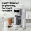 Braun PureFlavor 14‑Cup Programmable Coffee Maker – Fast Brew Speed, Touch Display, Bold & Brew‑Over‑Ice Modes, FlavorCarafe & Adjustable Warm Plate, White