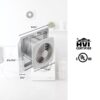 Broan-NuTone 509 Through-the-Wall Ventilation Fan White Cover, 200 CFM, 8.5 Sones, 8"