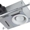 Broan-NuTone 744L Recessed Light Ventilation Fan, Selectable Speed 50-80 CFM, 0.3-2 Sones, White