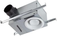 Broan-NuTone 744L Recessed Light Ventilation Fan, Selectable Speed 50-80 CFM, 0.3-2 Sones, White
