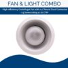 Broan-NuTone 744LED Recessed Light Ventilation Fan with LED, ENERGY STAR Certified, 70 CFM, 1.5 Sones, White Broan-NuTone 744LED Recessed Light Ventilation Fan with LED, ENERGY STAR Certified, 70 CFM, 1.5 Sones, White