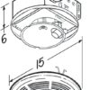 Broan-NuTone 750 Round Fan and Light Combo for Bathroom and Home, White Grille with Glass Lens, 100-Watts, 3.5 Sones, 100 CFM Broan-NuTone 750 Round Fan and Light Combo for Bathroom and Home, White Grille with Glass Lens, 100-Watts, 3.5 Sones, 100 CFM