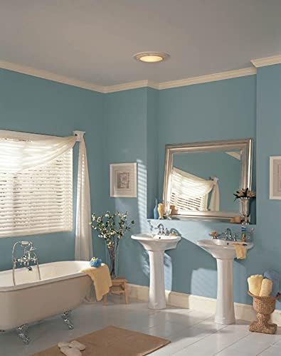 Broan-NuTone 750 Round Fan and Light Combo for Bathroom and Home, White Grille with Glass Lens, 100-Watts, 3.5 Sones, 100 CFM Broan-NuTone 750 Round Fan and Light Combo for Bathroom and Home, White Grille with Glass Lens, 100-Watts, 3.5 Sones, 100 CFM - Image 7