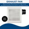 Broan-NuTone AE50 Ventilation Fan with Roomside Installation, ENERGY STAR Certified, Ceiling or Wall Mount, 50 CFM, 0.5 Sones, White Broan-NuTone AE50 Ventilation Fan with Roomside Installation, ENERGY STAR Certified, Ceiling or Wall Mount, 50 CFM, 0.5 Sones, White