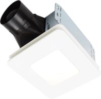 Broan-NuTone Bathroom Exhaust Fan with LED Light – Easy Retrofit Without Attic Access, Quiet 0.9 Sones, Effective Ventilation at 60 CFM ENERGY STAR Certified Moisture and Odor Control