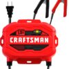 CRAFTSMAN 1.5A Car Battery Charger and Maintainer, 3-in-1 Solution, for 6V/12V Power Sport, Automotive, and Marine Batteries, CMXCESM259