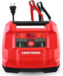 CRAFTSMAN 6A Car Battery Charger and 100A Engine Starter, 6-in-1 Solution, Battery Maintainer, 30A Boost, for 6V/12V Power Sport, Automotive, and Marine Batteries, CMXCESM253
