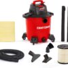 CRAFTSMAN CMXEVBE18690 9 Gallon 4.25 Peak HP Wet Dry Vac, Portable Shop Vacuum Wet and Dry with Filter, Dust Bag, Dusting Brush, Hose and Attachments for Home, Garage and Automotive Cleaning