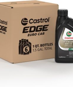 Castrol EDGE Euro 10W-60 Advanced Full Synthetic Motor Oil, 1 Quart, Pack of 6