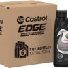 Castrol EDGE High Mileage 0W-20 Advanced Full Synthetic Motor Oil, 1 Quart, Pack of 6