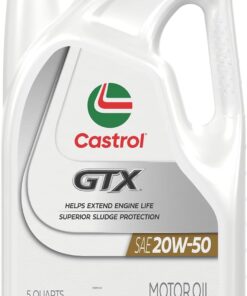 Castrol GTX 20W-50 Conventional Motor Oil, 5 Quarts