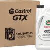 Castrol GTX 20W-50 Conventional Motor Oil, 5 Quarts, Pack of 3