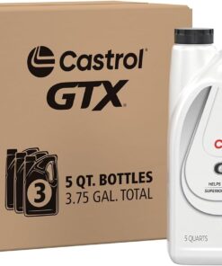 Castrol GTX 20W-50 Conventional Motor Oil, 5 Quarts, Pack of 3