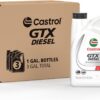 Castrol GTX CK-4 15W-40 Conventional Diesel Motor Oil 1 Gallon, Pack of 3