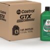 Castrol GTX High Mileage 20W-50 Synthetic Blend Motor Oil, 1 Quart, Pack of 6