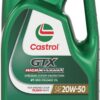 Castrol GTX High Mileage 20W-50 Synthetic Blend Motor Oil, 5 Quarts, Pack of 3