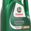 Castrol GTX High Mileage 20W-50 Synthetic Blend Motor Oil, 5 Quarts, Pack of 3