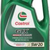 Castrol GTX High Mileage 5W-20 Synthetic Blend Motor Oil, 5 Quarts, Pack of 3
