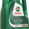 Castrol GTX High Mileage 5W-20 Synthetic Blend Motor Oil, 5 Quarts, Pack of 3