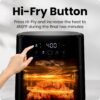 Chefman Air Fryer – 4 QT Compact Airfryer for Quick & Easy Meals, Features Hi-Fry Technology for Extra Crisp, Easy-View Window, Touch Controls with 4 Presets, Nonstick & Dishwasher Safe Basket - Black