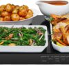 Chefman Electric Warming Tray with Adjustable Temperature Control, Perfect For Buffets, Restaurants, Parties, Events, and Home Dinners, Large 21” x 16” Glass-Top Surface Keeps Food Hot – Black