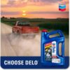 Chevron Delo 400 XLE SAE Synblend Synthetic Blend Oil 15W40, 1 Gallon, Case of 3