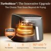 Cosori 9-in-1 TurboBlaze Air Fryer 6 Qt, Premium Ceramic Coating, 90°–450°F, Precise Heating for Even Results, Air Fry, Roast, Bake, Broil, Dry, Frozen, Proof, Reheat, Keep Warm, 120V, Dark Gray