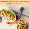 Cosori 9-in-1 TurboBlaze Air Fryer 6 Qt, Smart Control, 90°–450°F, Shake Reminders, Precise Heating for Even Results, Air Fry, Roast, Bake, Broil, Dry, Frozen, Proof, Reheat, Keep Warm, 120V, Cream
