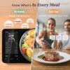 Cosori Smart Food Kitchen Scale with Nutritional Calculator, Free App for AI Scan, Calorie & Macro Tracking, Food Preload, On-Screen Nutrient Info, Personal Goals, Rechargeable, 11 lb / 5 kg