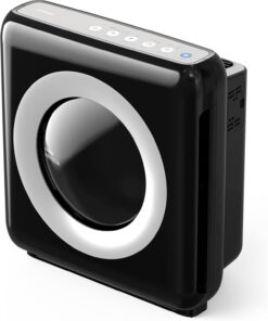 Coway AP-1512HH Mighty Air Purifier with True HEPA and Eco Mode, black/silver, 16.8 x 18.3 x 9.6