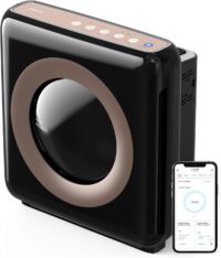 Coway Airmega AP-1512HHS App-Enabled Smart Technology, Compatible with Amazon Alexa True HEPA Air Purifier, Black/Bronze