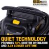 DEWALT 12 Gallon STEALTHSONIC Shop Vacuum Wet and Dry, 5.5 Peak HP Ultra Quiet Shop Vac with Powerful Suction, Wet Dry Vacuum Cleaner DXV12P-QTE with 6 Dust Bags for Jobsite, Garage, Workshop & Auto