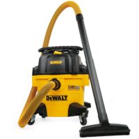 DEWALT 6-Gallon STEALTHSONIC Ultra Quiet Poly Shop Vacuum Wet and Dry with 6 Dust Bags, 5 Peak HP Noise Reduction Wet Dry Vac for Jobsite, Workshop, and Garage, DXV06P-QTB